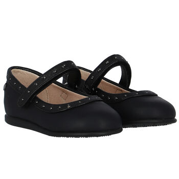 Younger Girls Black Shoes
